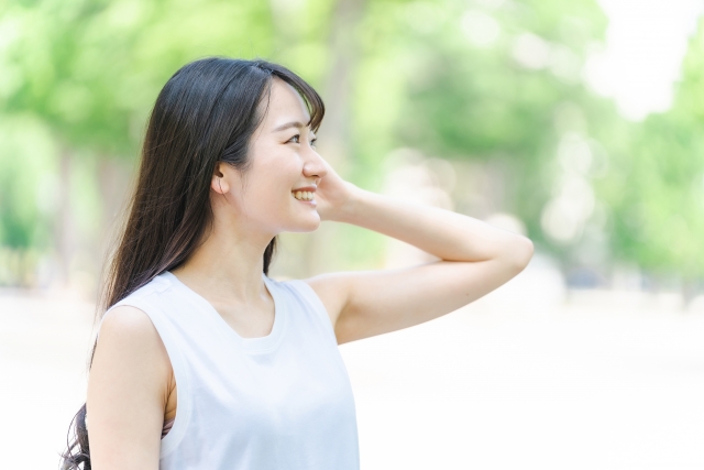 首痛を改善した女性