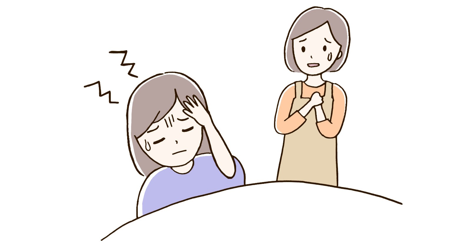 起立性調節障害で悩む女性