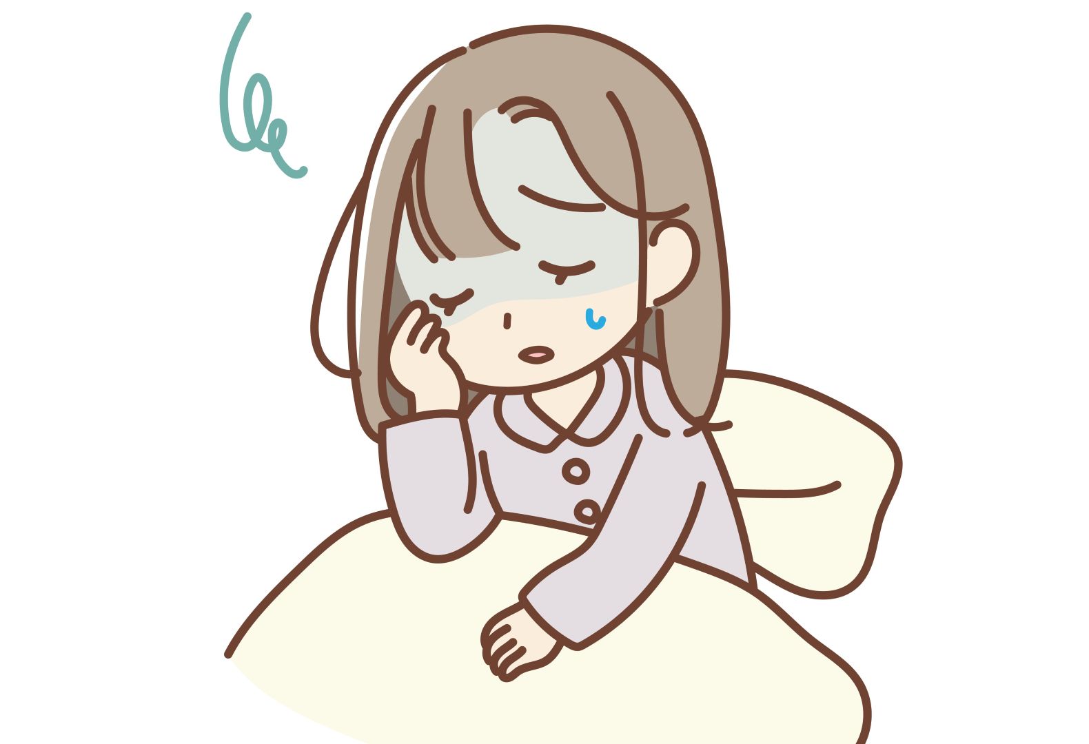 朝起きるのが辛い女性