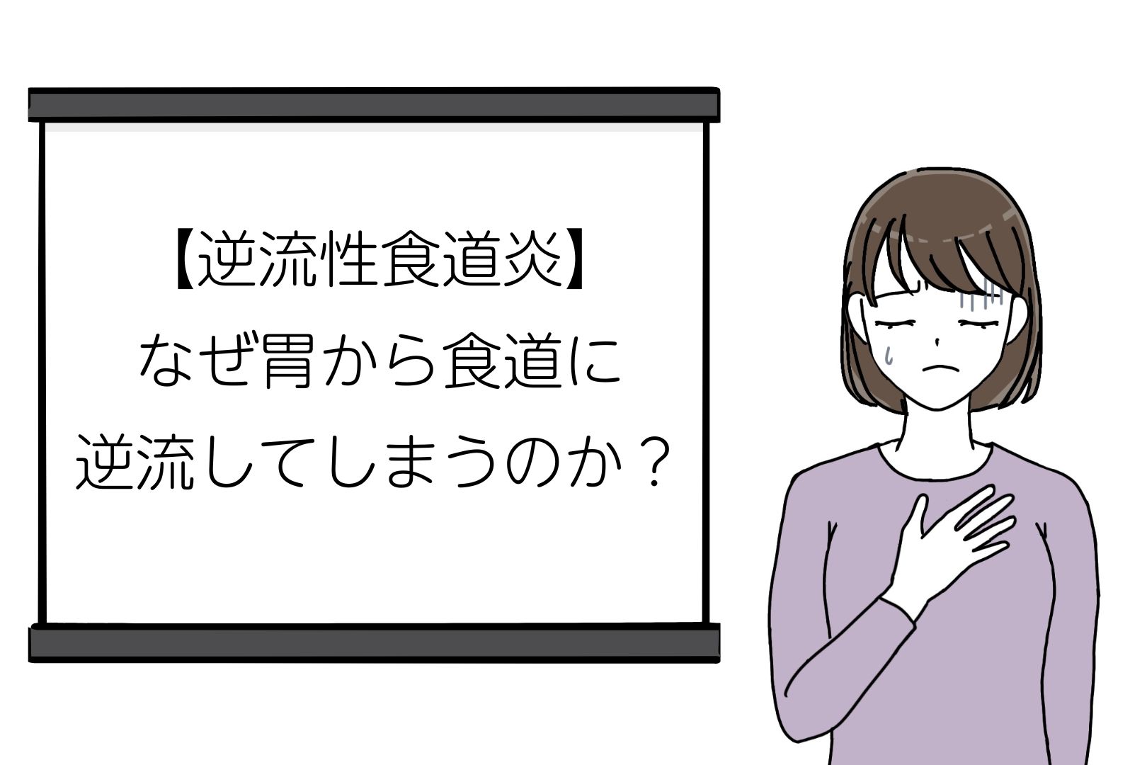 逆流性食道炎・なぜ胃から食道に逆流してしまうのか?