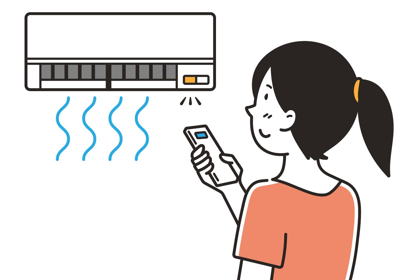 エアコンのリモコン