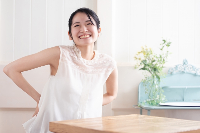 腰痛を改善した女性