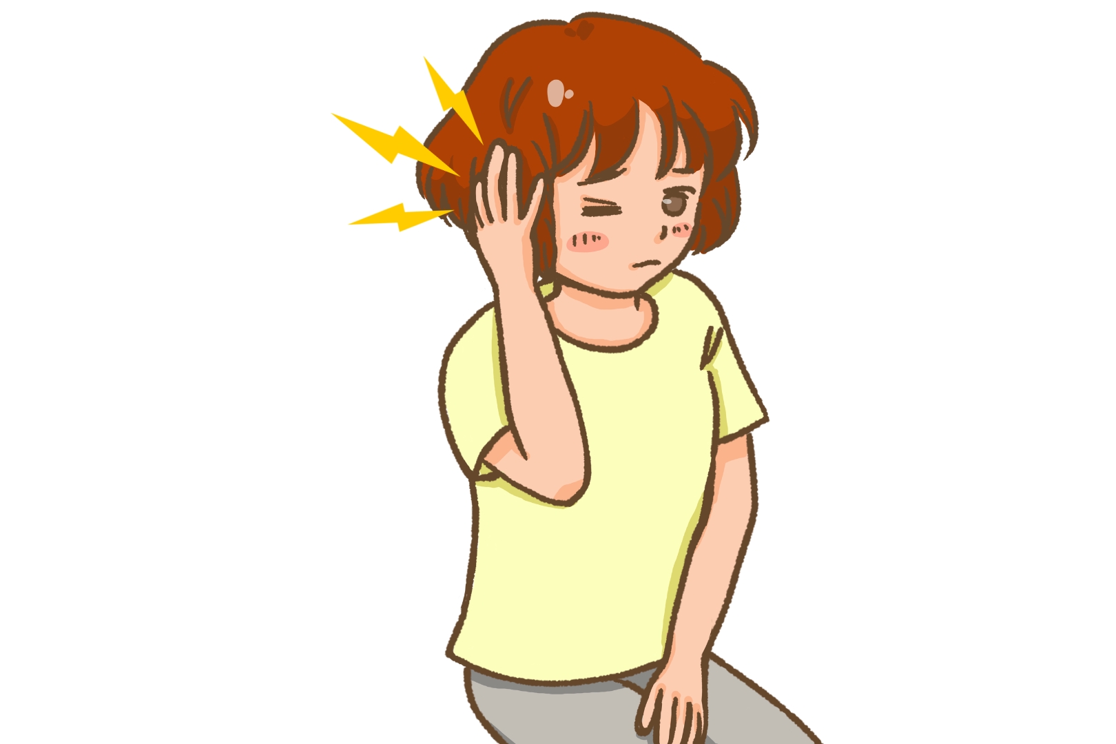 耳鳴りに悩む女性